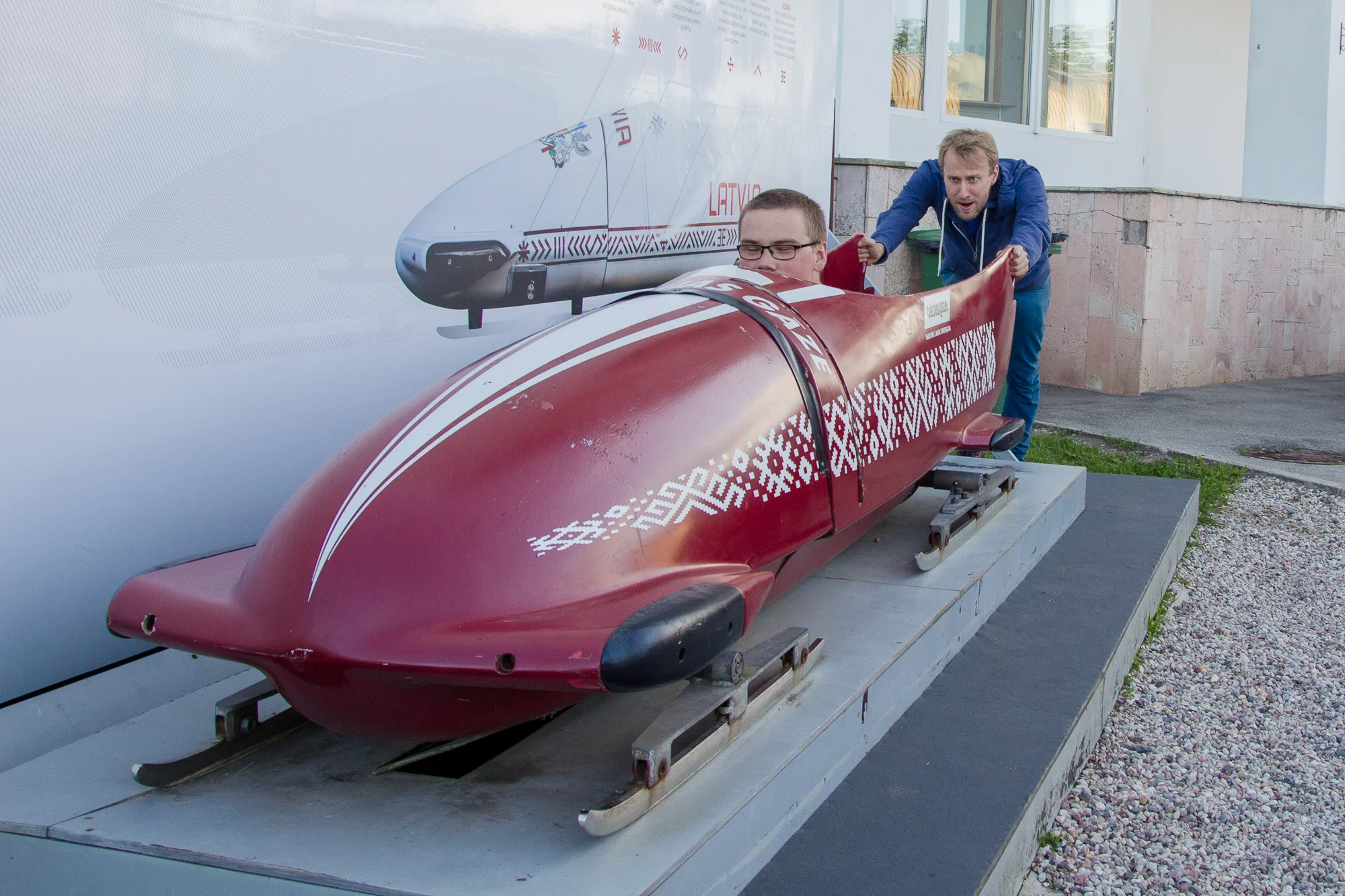 Soviet era Bobsleigh track in Sigulda Tour image