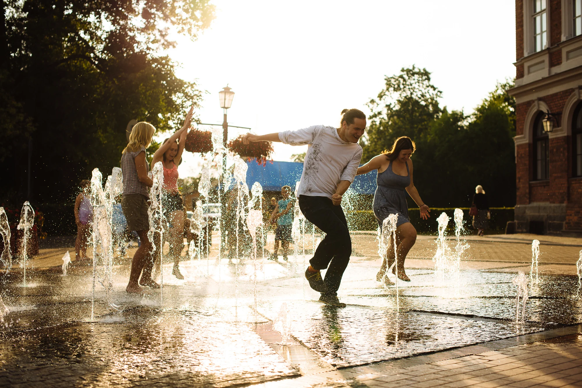 The main square in Cēsis Tour image