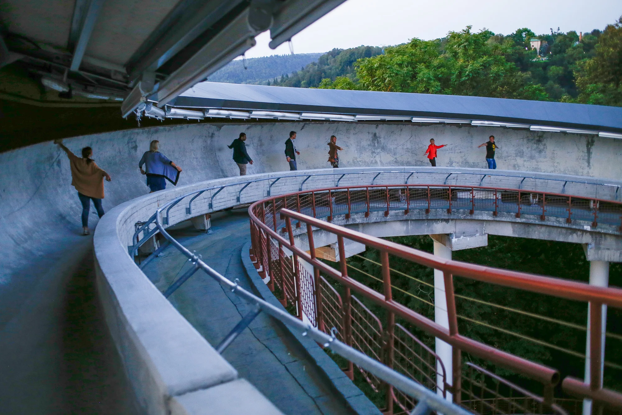 Soviet era Bobsleigh track in Sigulda Tour image