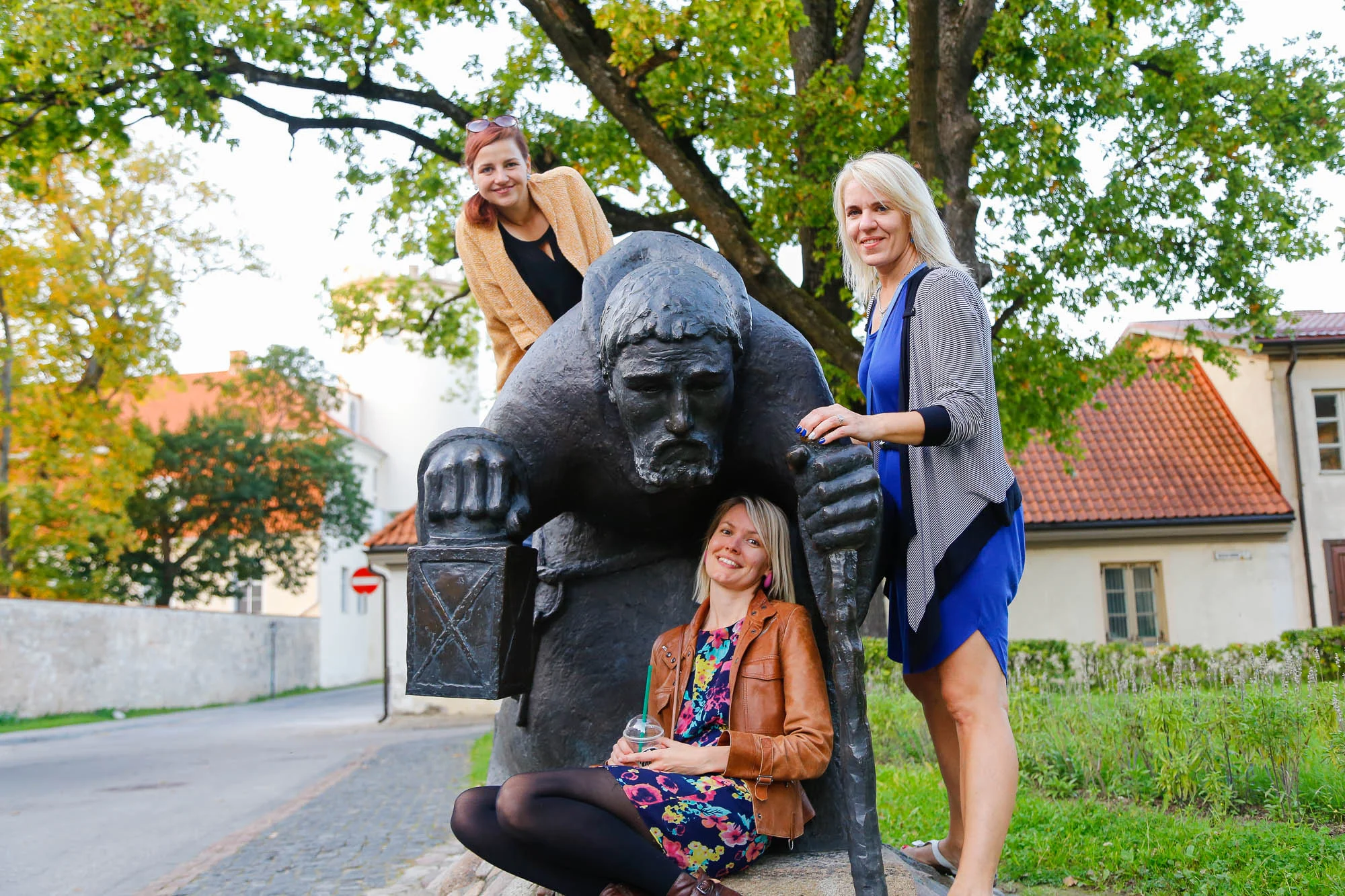 Statue of a monk in Cēsis Tour image